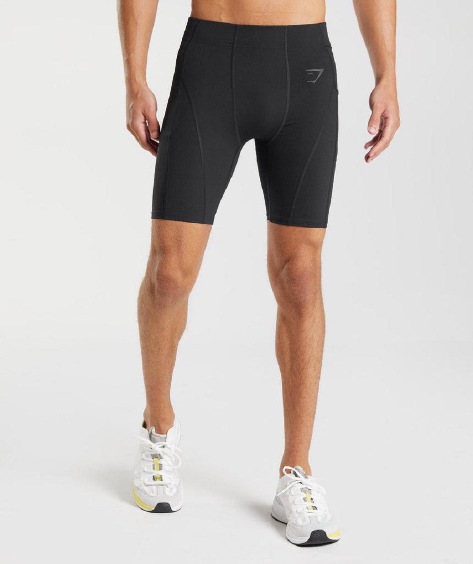 Pantalones Cortos Gymshark Control Baselayer Hombre Negras | CO 3830XYU